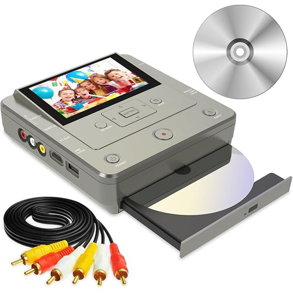 VHS to DVD Recorder, TV to USB Device or SD Card or HDD Recorder & More - NEW